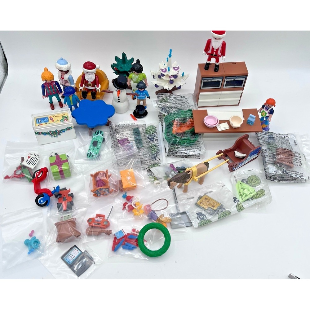 Playmobil Advent Calendar Christmas Store 71088 & 70188 Santa Snowman Lot of 2